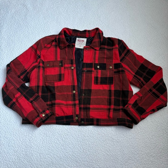 Mossimo Plaid Cropped Jacket - Picture 2 of 5